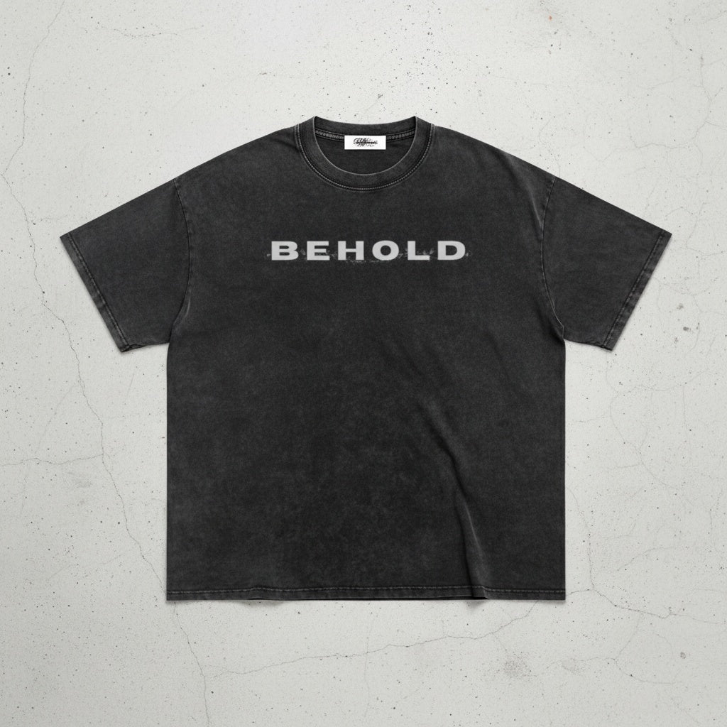 Behold - Stone washed baggy T shirt