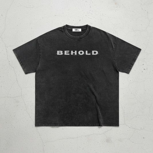 Behold - Stone washed baggy T shirt
