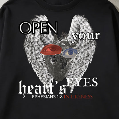 Open Eyes - Black Layered contrast long sleeve shirt