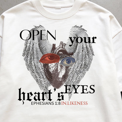 Open Eyes - White Layered contrast long sleeve shirt