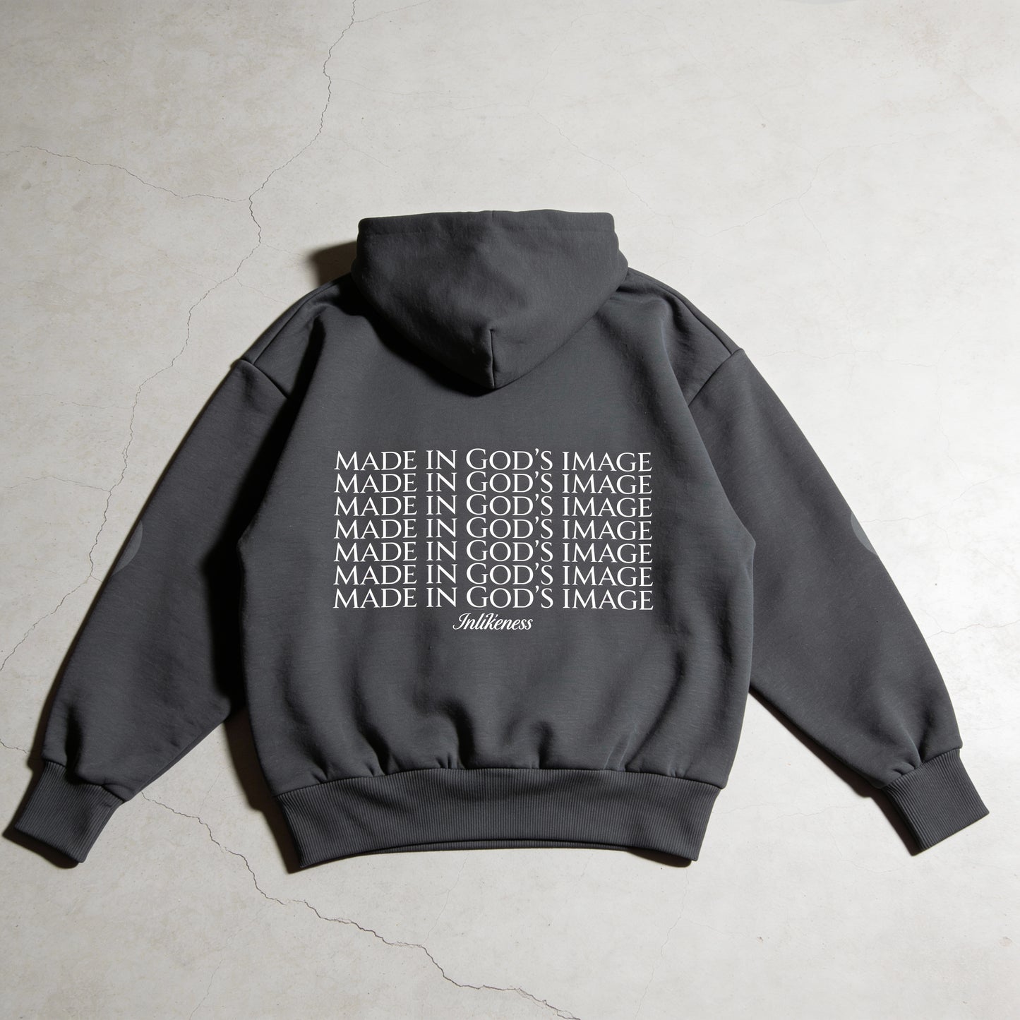 Image - Stone Gray Heavyweight Fleece Hoodie