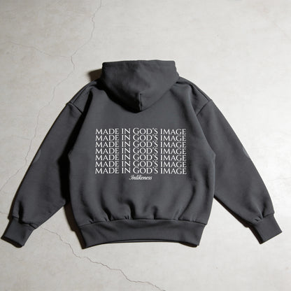 Image - Stone Gray Heavyweight Fleece Hoodie
