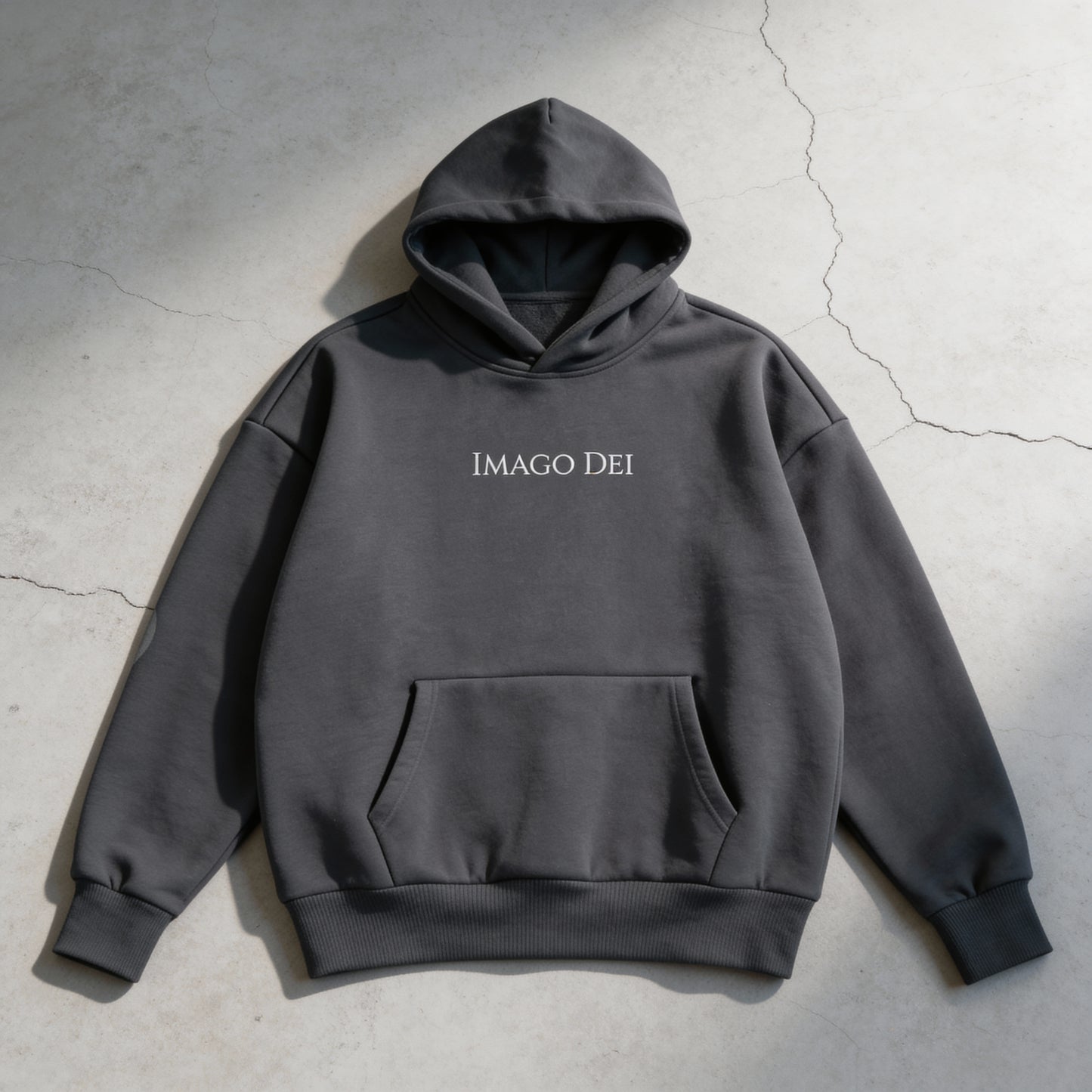 Image - Stone Gray Heavyweight Fleece Hoodie