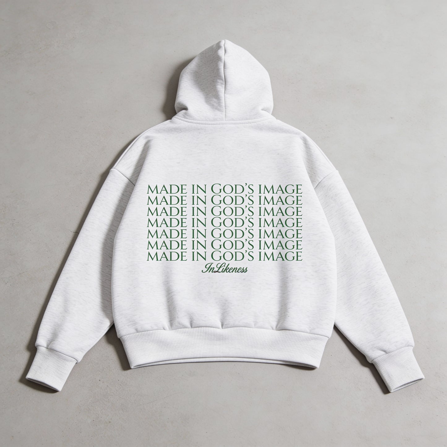 Image - Heather Gray Heavyweight Fleece Hoodie
