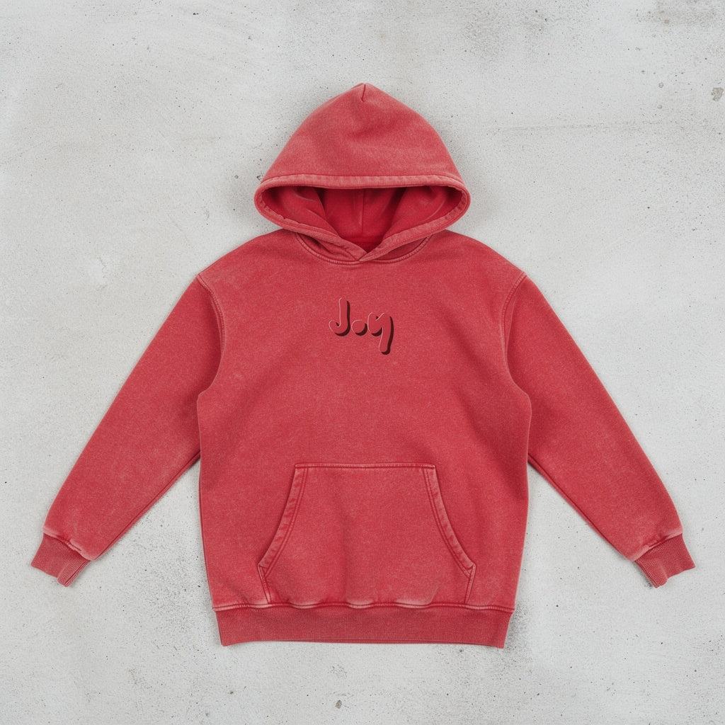 Joy - Red Snow Washed Hoodie