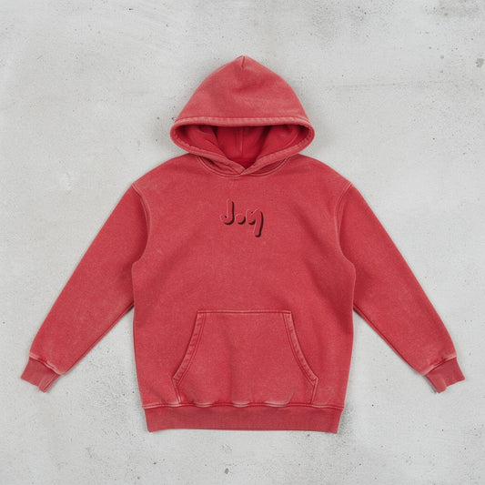 Joy - Red Snow Washed Hoodie