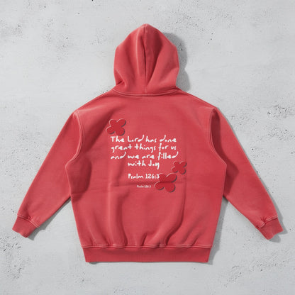 Joy - Red Snow Washed Hoodie