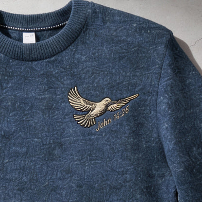 Holy Spirit - Navy Blue knit sweater